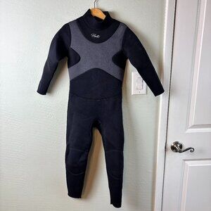 Hevto Kids Youth Full Wetsuit Black/Grey Size 8